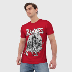 Мужская футболка 3D BW Ramones - фото 2