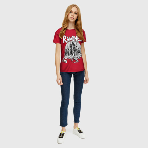 Женская футболка 3D BW Ramones, цвет 3D печать - фото 5
