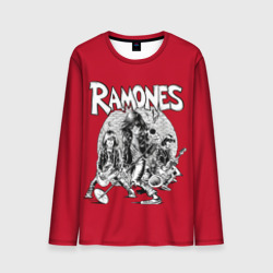 Мужской лонгслив 3D BW Ramones