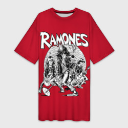 Платье-футболка 3D BW Ramones