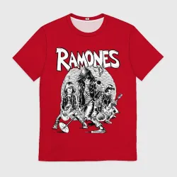 Мужская футболка 3D BW Ramones