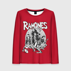 Женский лонгслив 3D BW Ramones