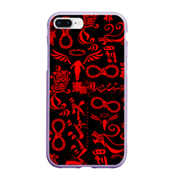 Чехол для iPhone 7Plus/8 Plus матовый Токийские мстители красные тату