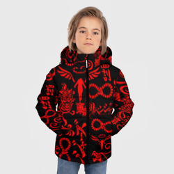 Зимняя куртка для мальчиков 3D Токийские мстители красные тату - фото 2