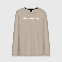 Мужской лонгслив хлопок Pioneer DJ - Logo White