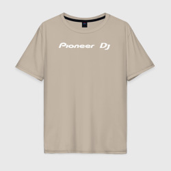 Мужская футболка хлопок Oversize Pioneer DJ - Logo White