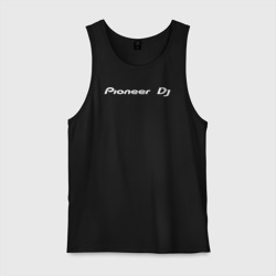 Мужская майка хлопок Pioneer DJ - Logo White