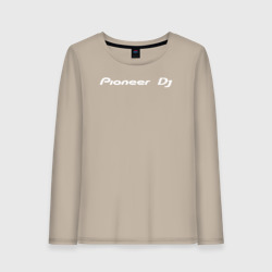 Женский лонгслив хлопок Pioneer DJ - Logo White