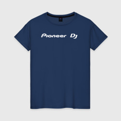 Женская футболка хлопок Pioneer DJ - Logo White