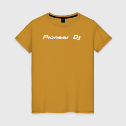 Женская футболка хлопок Pioneer DJ - Logo White