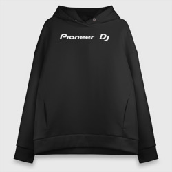 Женское худи Oversize хлопок Pioneer DJ - Logo White