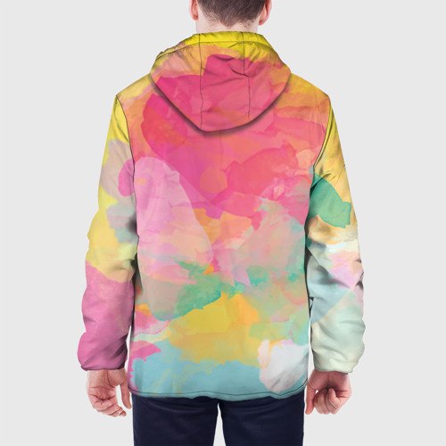 Мужская куртка 3D Радужная акварель, цвет 3D печать - фото 5