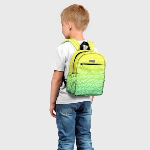 Детский рюкзак 3D с принтом Витражная мозаика, фото на моделе #1
