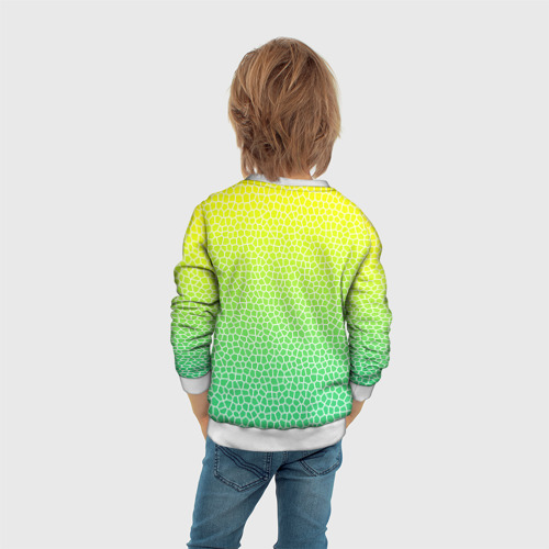 Детский свитшот 3D Витражная мозаика, цвет 3D печать - фото 6