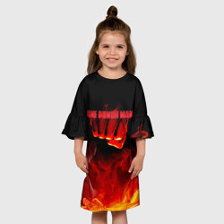 Детское платье 3D Кулак One Punch-Man в огне - фото 2