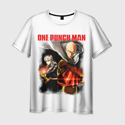 Мужская футболка 3D Сайтама и Генос One Punch-Man