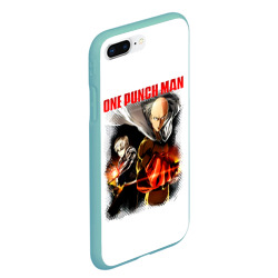 Чехол для iPhone 7Plus/8 Plus матовый Сайтама и Генос One Punch-Man - фото 2