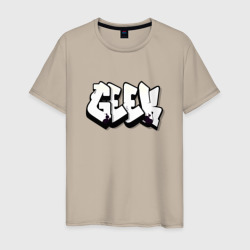 Мужская футболка хлопок Geek graffiti