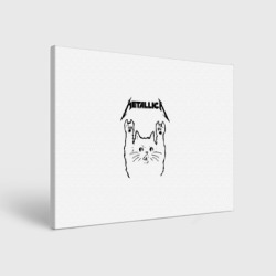 Холст прямоугольный Metallica Meowtallica