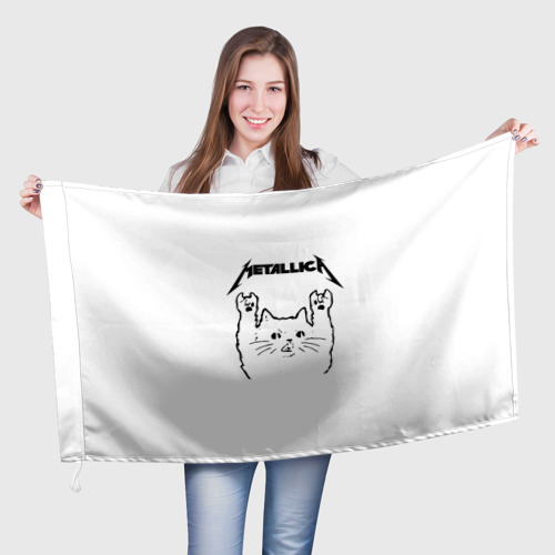 Флаг 3D Metallica Meowtallica