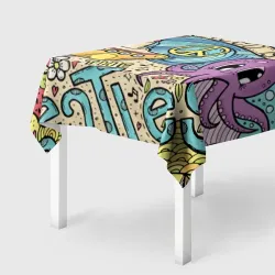 Скатерть 3D All you Need is The Beatles