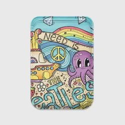 Картхолдер Magsafe магнитный All you Need is The Beatles