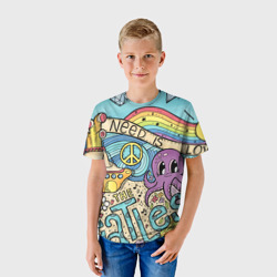 Детская футболка 3D All you Need is The Beatles - фото 2