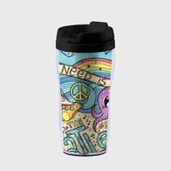 Термокружка-непроливайка All you Need is The Beatles