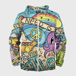 Мужская ветровка 3D All you Need is The Beatles