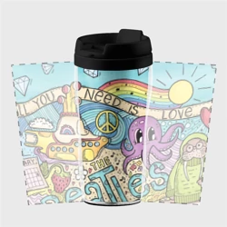 Термокружка-непроливайка All you Need is The Beatles - фото 2