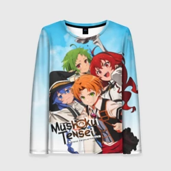 Женский лонгслив 3D Реинкарнация безработного главные Герои