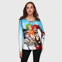 Женский лонгслив 3D Реинкарнация безработного главные Герои - фото 2