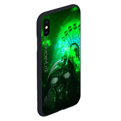 Чехол для iPhone XS Max матовый Chernobylite - Колесо обозрения - фото 2