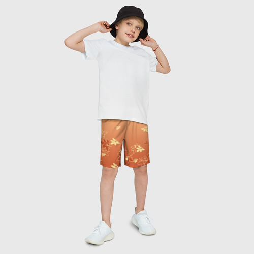 Детские спортивные шорты 3D Кадзуха: красный клен, цвет 3D печать - фото 3