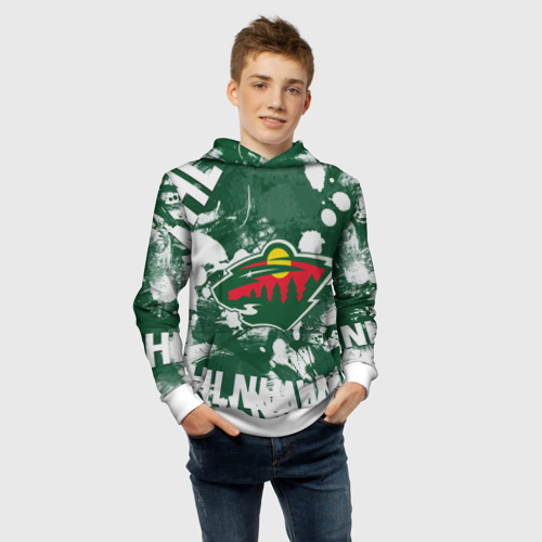 Детская толстовка 3D Minnesota Wild, Миннесота Уайлд - фото 6