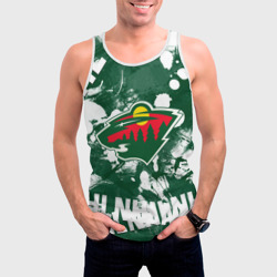 Мужская майка 3D Minnesota Wild, Миннесота Уайлд - фото 2