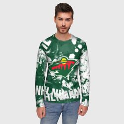 Мужской лонгслив 3D Minnesota Wild, Миннесота Уайлд - фото 2