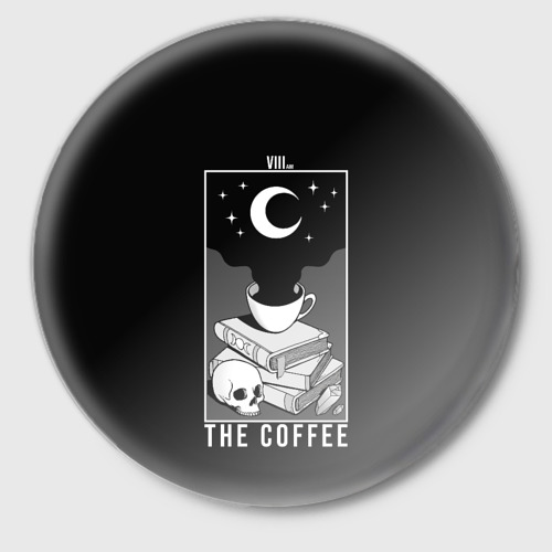Значок The Coffee. Occult, цвет белый