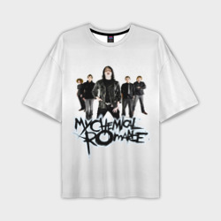 Мужская футболка oversize 3D Участники группы My Chemical Romance