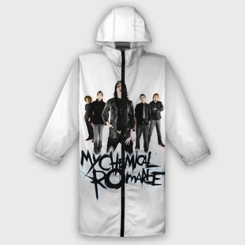 Мужской дождевик 3D Участники группы My Chemical Romance, цвет белый