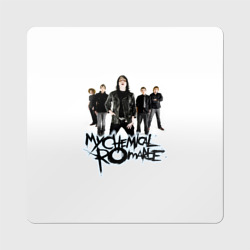 Магнит виниловый Квадрат Участники группы My Chemical Romance