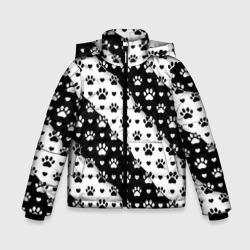 Зимняя куртка для мальчиков 3D Следы от Лап