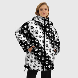 Женская зимняя куртка Oversize Следы от Лап - фото 2