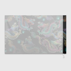 Флаг 3D Цветные драконы - фото 2