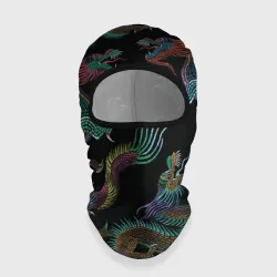 Балаклава 3D Цветные драконы
