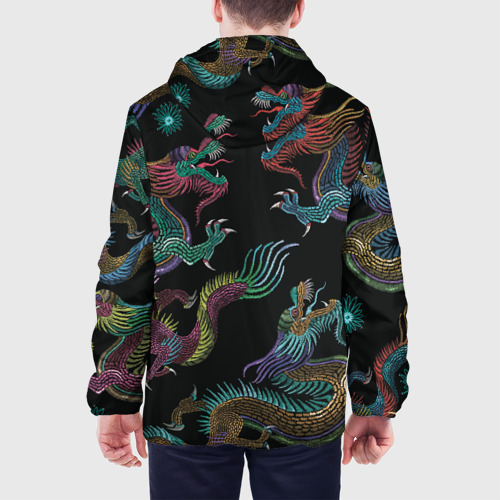 Мужская куртка 3D Цветные драконы, цвет 3D печать - фото 5