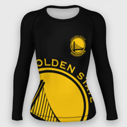 Женский рашгард 3D Golden state warriors лого