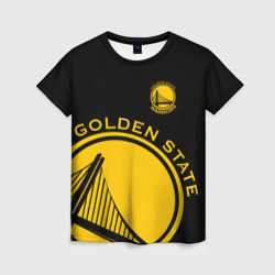 Женская футболка 3D Golden state warriors лого