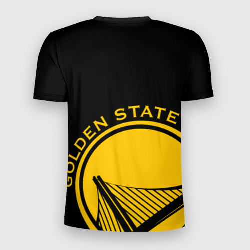 Мужская футболка 3D Slim Golden state warriors лого, цвет 3D печать - фото 2