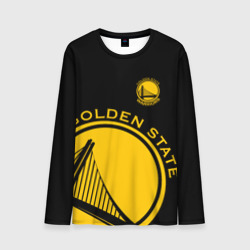 Мужской лонгслив 3D Golden state warriors лого